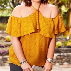 NEW WOMENS PLUS SIZE OFF SHOULDER TOP BLOUSE